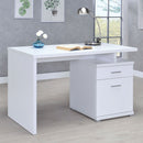 Contemporary Sleek Office Desk With 2 Drawers