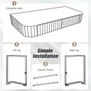 Mirrored Makeup Vanity Table With Stainless Steel Base And 2 Drawers