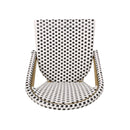 Outdoor Rattan And Aluminum French Bistro Chairs Set