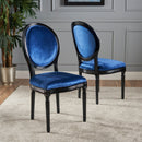 French Country Inspired Dining Chair With Iconic Round Backrest