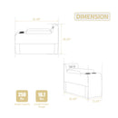 Modular Sofa Coffee Table With Storage Function, Cupholders, USB Ports