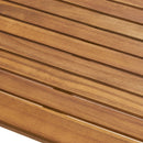 Outdoor Minimalist Acacia Wood Rectangle Bar Table