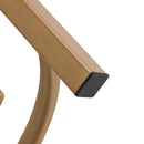 Round Table With Sintered Stone Top And Sturdy Metal Frame