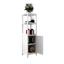 Storage Cabinet With Tall Linen Tower, Multifunctional For Bathroom