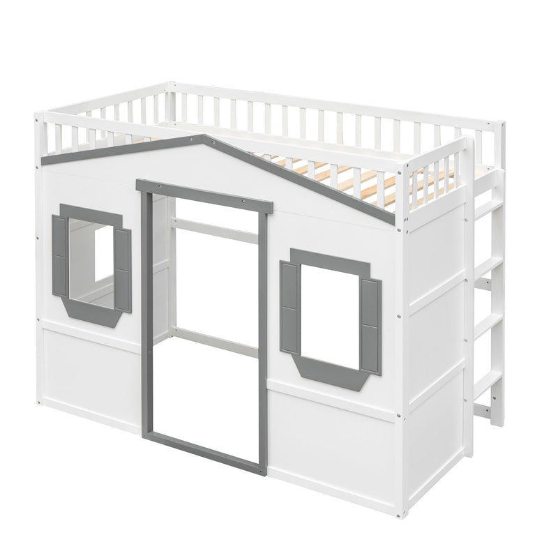 Elegant House Loft Bed With Ladder