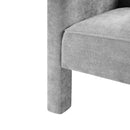 Barrel Accent Chair With Enclosed Arms