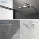 Elegant 6" Shower Arm With Flange, Stainless Steel Construction For Rain Shower Heads