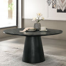 Froja - Round Dining Table - Black