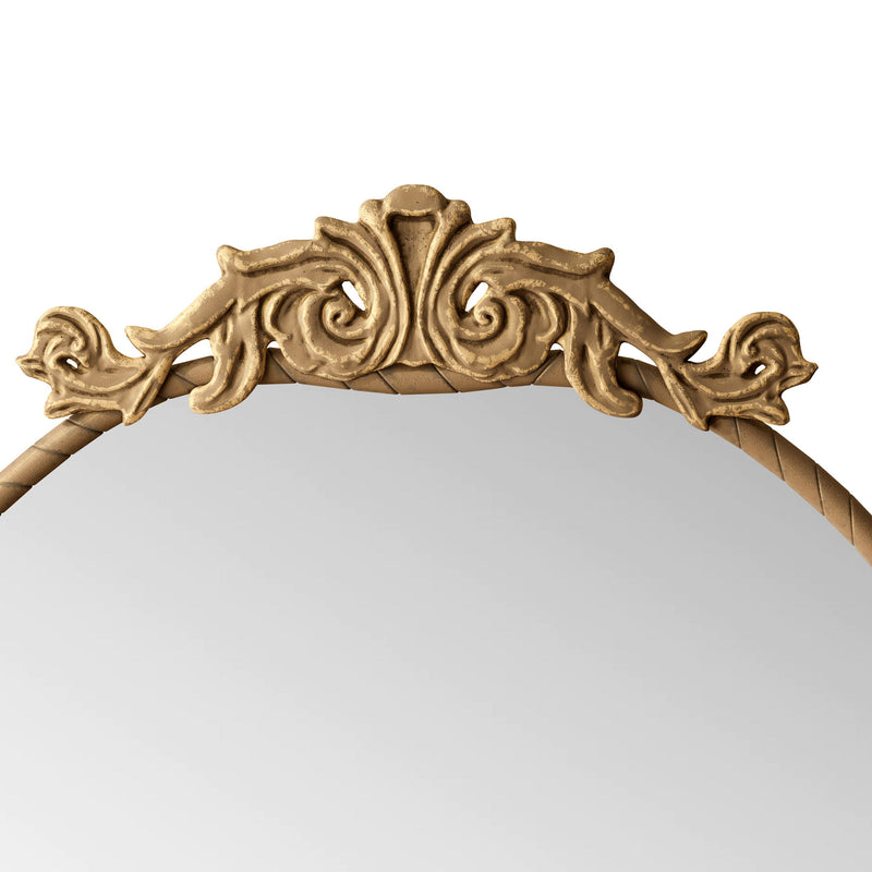 Vintage Arched Full Body Mirror, Wall Mounted For Living Room