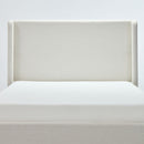 Carmen - Minimalist Upholstered Wingback Bed Frame With High Headboard