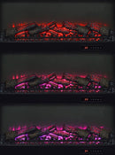 Fuller - 60" 2-Door TV Stand Fireplace Media Console - Mango