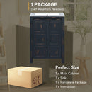 Bathroom Vanity Organizer With Sink, Combo Cabinet Set, Bathroom Storage Cabinet