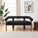Modern Round Armrest Loveseat
