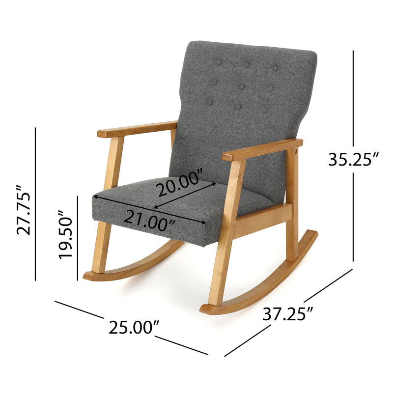 Fabric Upholstered Rocking Chair