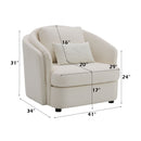 Mariko - 3 Piece Living Room Set Sofa Loveseat Chair - Beige