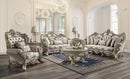 Danae - Loveseat - Fabric, Champagne & Gold Finish - Atlantic Fine Furniture Inc