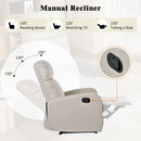 Modern Recliner Manual, Home Theater Chair With Adjustable Backrest