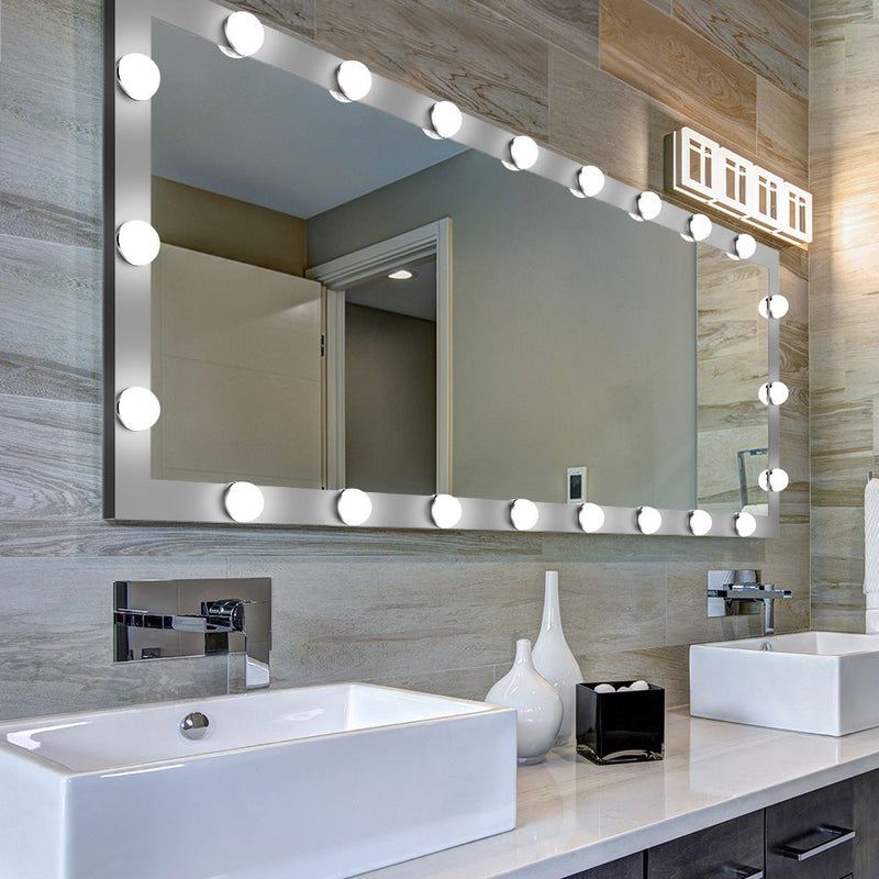 Full Length Mirror With Lights Full Body Vanity Mirror With 3 Color Modes Lighted Standing Floor Mirror For Dressing Room Bedroom Wall Mounted Touch Control