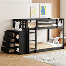 Bunk Bed With 4 Drawers And 3 Shelves