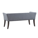 Elegant Design Bench Upholstery, Solid Wood Frame