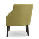 Contemporary Upholstered Club Chair With Button Tufting