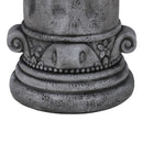 Outdoor End Table, Round Side Table For Patio And Garden - Antique Grey