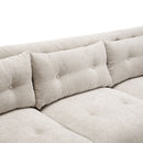 Upholstered Sofa Modern 3 Seater Sofa Couch With Tufted Design For Living Room