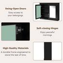 Wall-Mounted Medicine Cabinet With 2 Mirrors, Adjustable Shelves