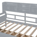 Daybed, Slat Support, With Bedside Shelves And 2 Drawers