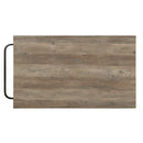 Macaria - 33" Kitchen Island - Rustic Oak & Black