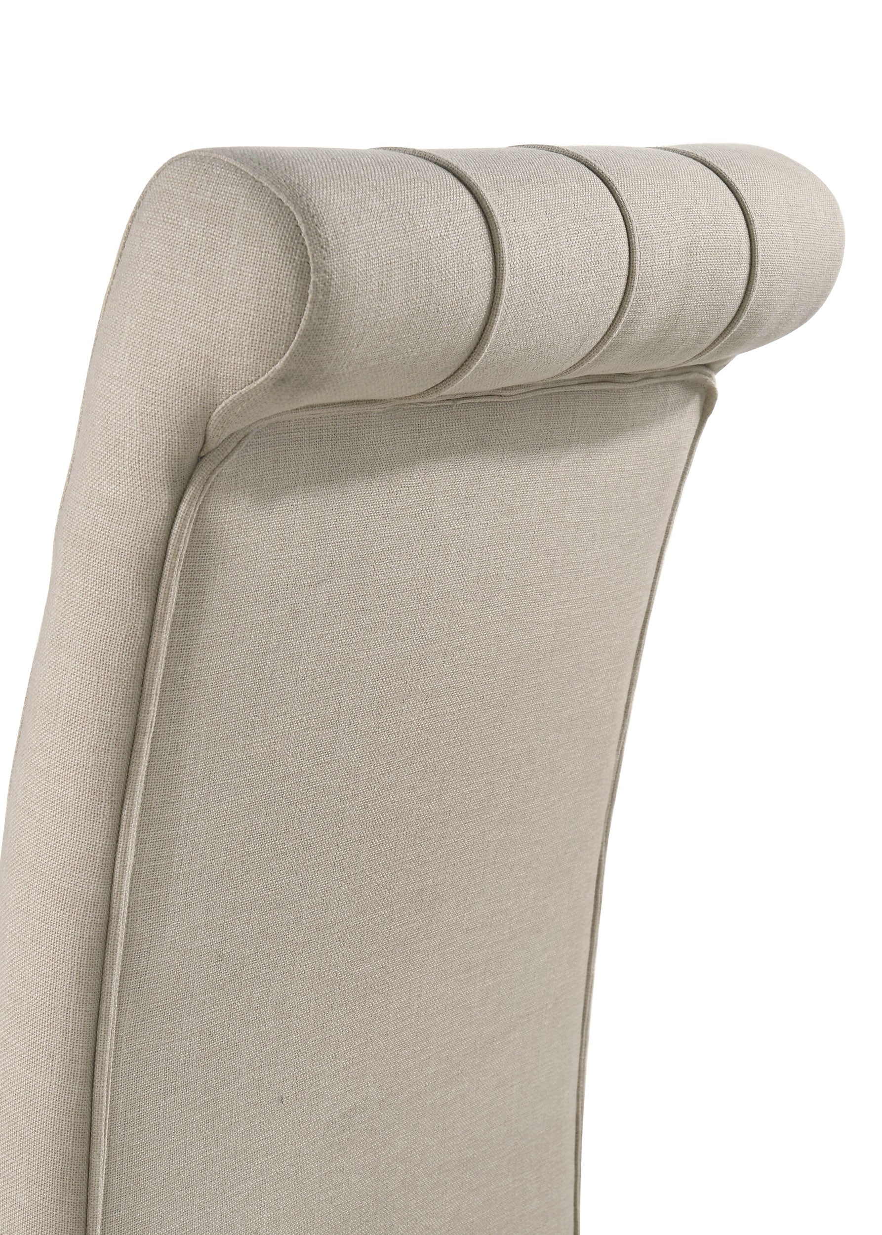 Alana Fabric Upholstered Dining Side Chair Beige (Set of 2) — view 9