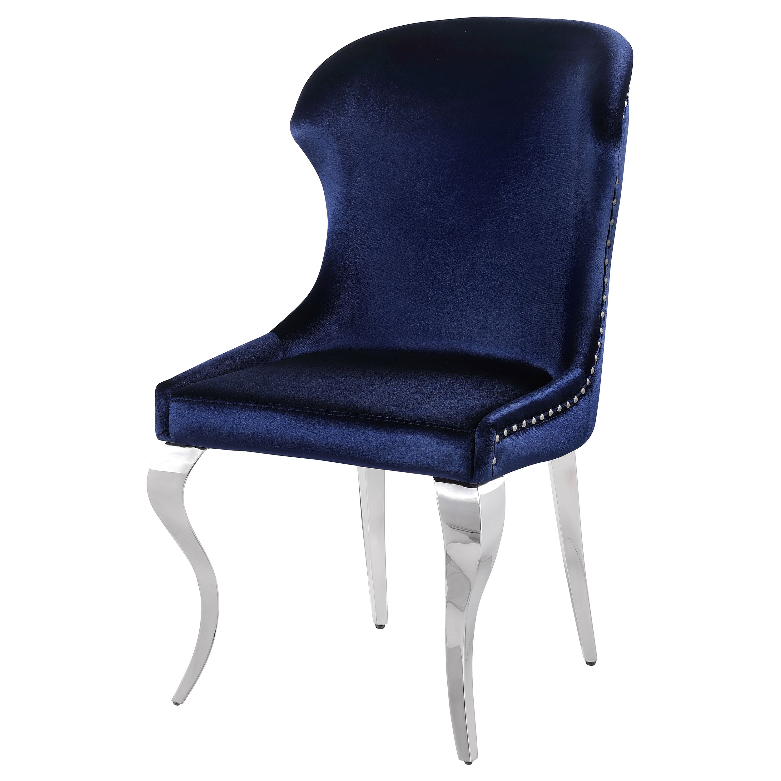 Cheyanne Upholstered Dining Side Chair Ink Blue (Set of 2) — view 5