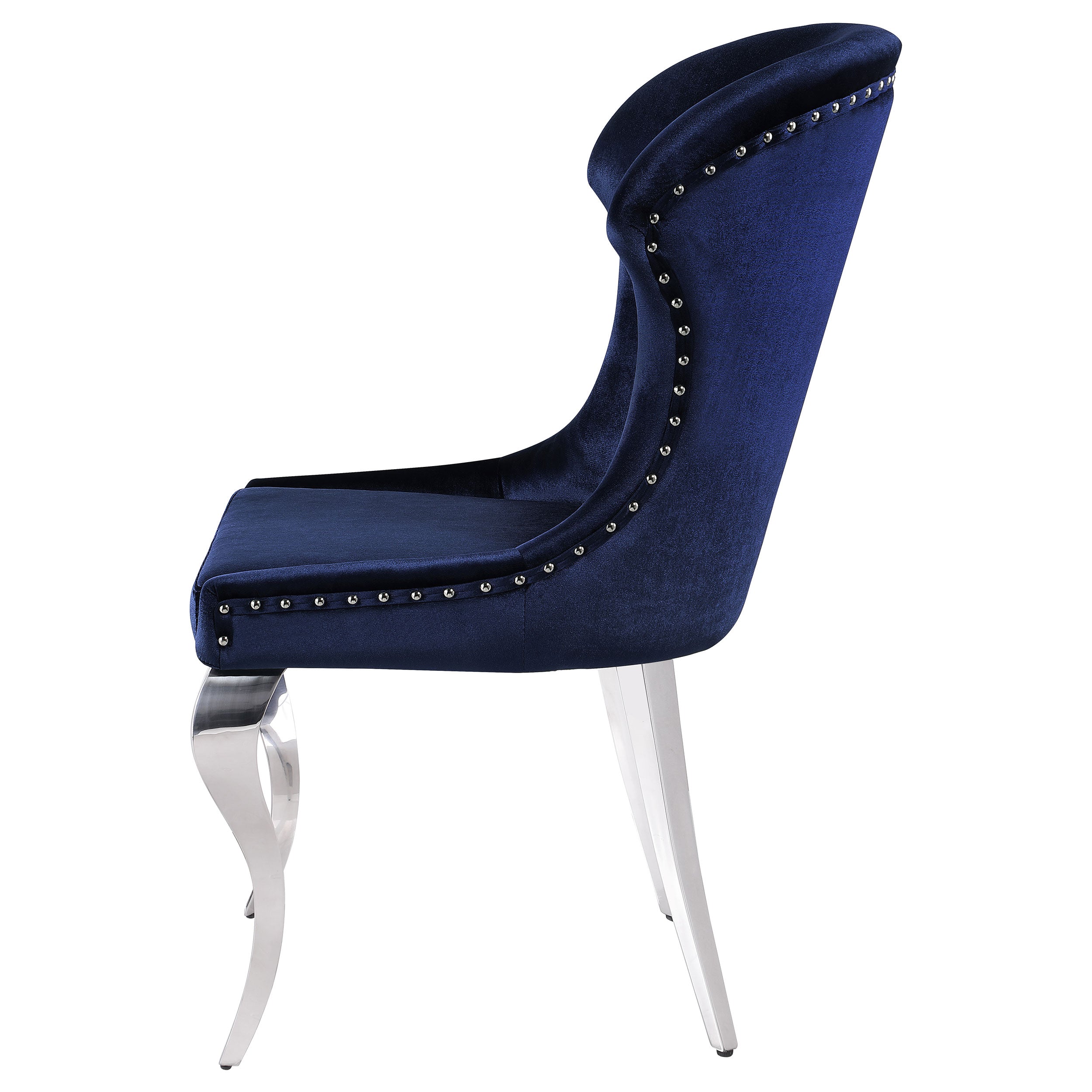 Cheyanne Upholstered Dining Side Chair Ink Blue (Set of 2) — view 6