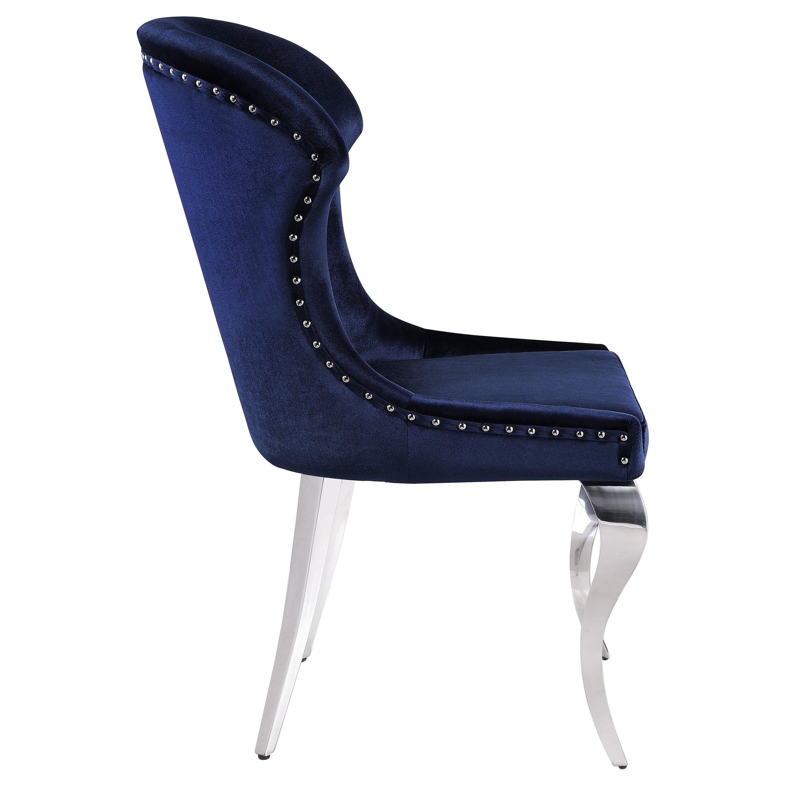 Cheyanne Upholstered Dining Side Chair Ink Blue (Set of 2) — view 9