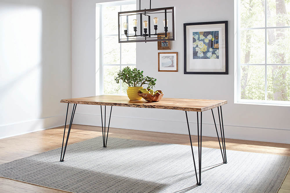 Sherman 71-inch Live Edge Dining Table Natural Acacia — view 2