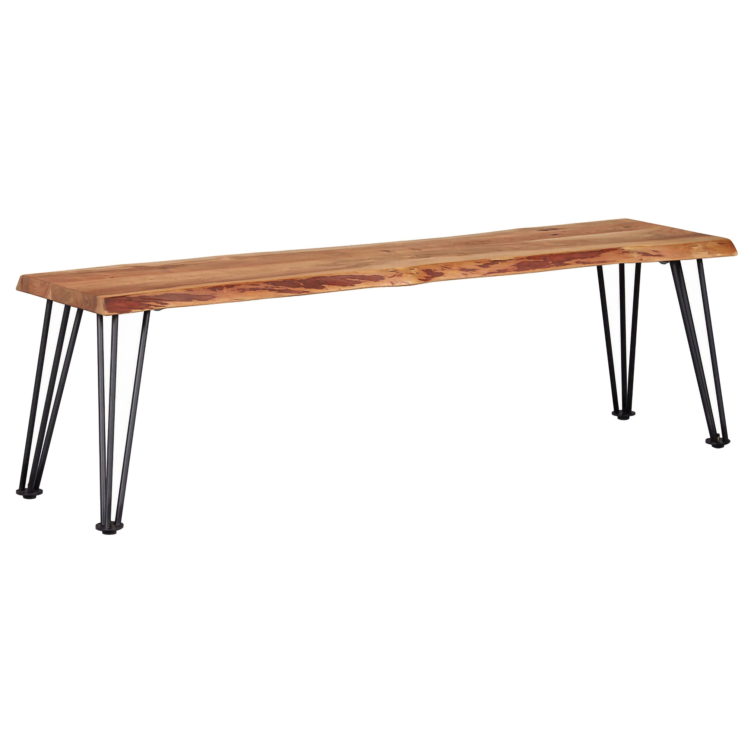 Sherman Wood Dining Bench Natural Acacia — view 1