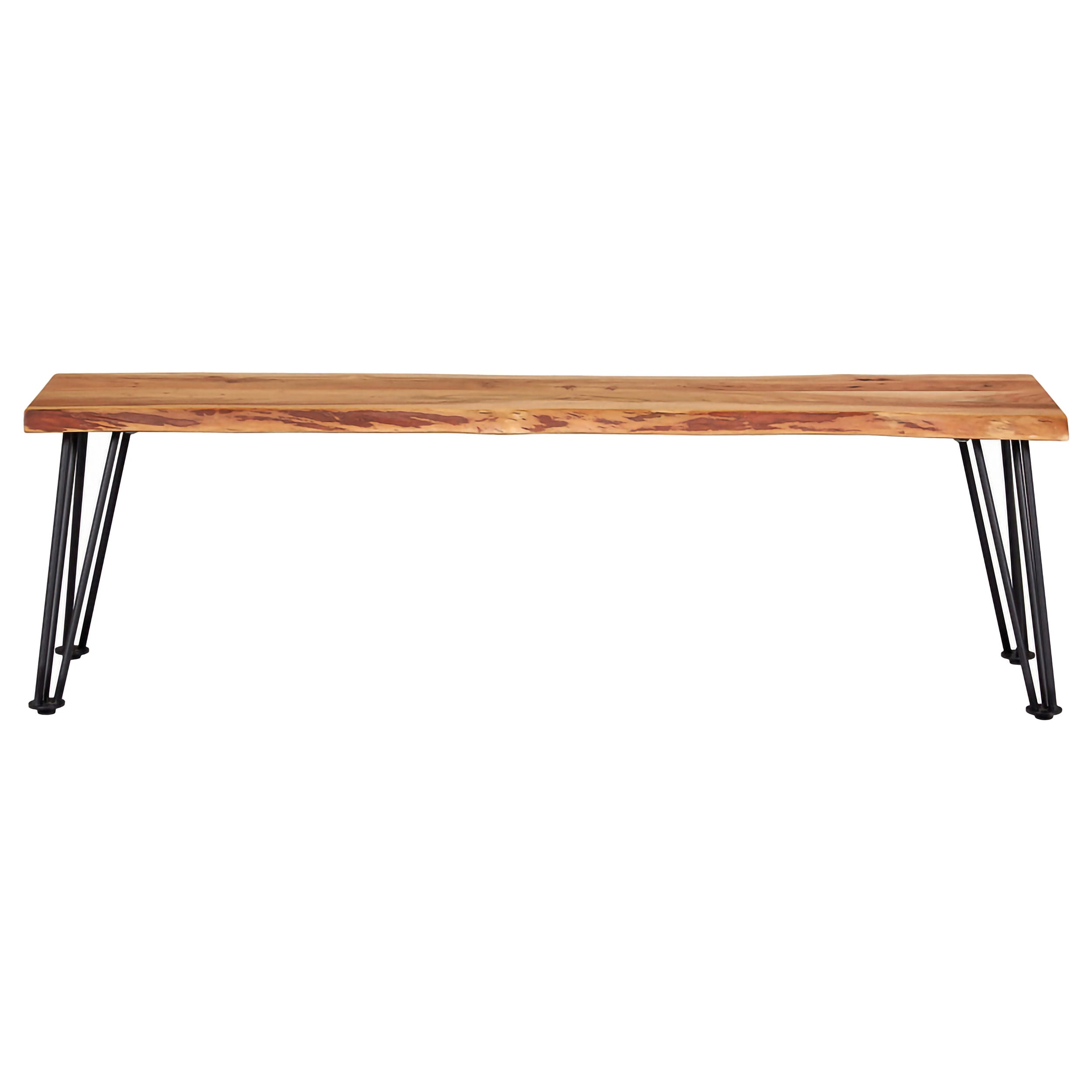 Sherman Wood Dining Bench Natural Acacia — view 6