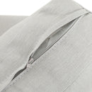 Oriana - Aluminum Outdoor Patio Armchair With Thick Cushions - Light Gray