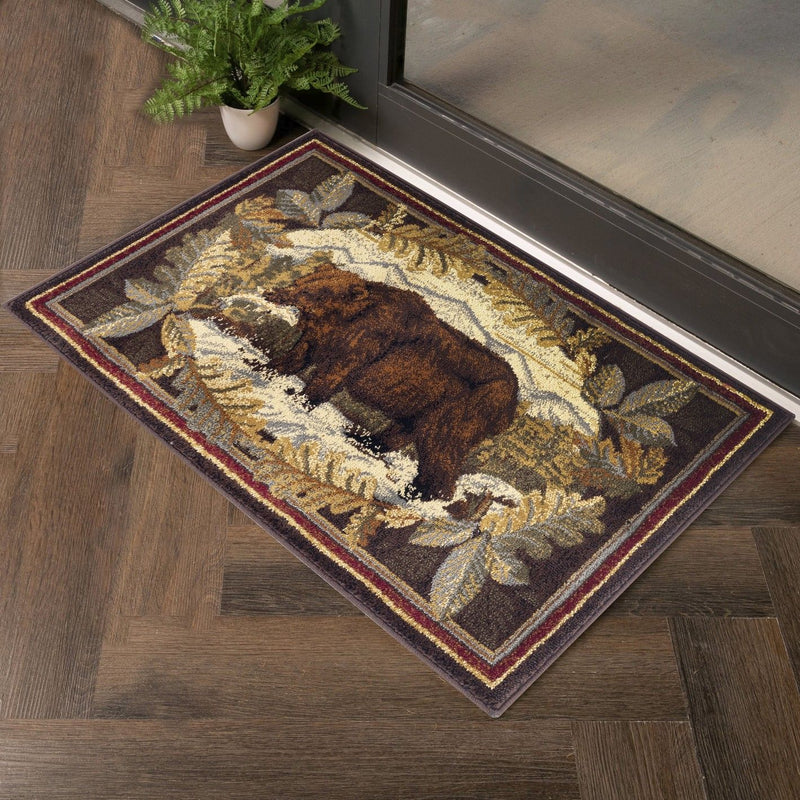 Nature's Nest - 5'3" X 7'3" Lodge Area Rug - Multi / Brown