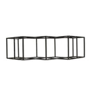 Modern Industrial Tabletop Wine Rack With 7 Bottle Holders - Black