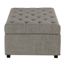 Convertible Folding Sofa Bed Ottoman With Memory Mattress And Tufted Design