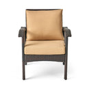 Honolulu - Club Chair (Set of 2) With Weather Resistant Wicker And Cushions - Brown / Tan
