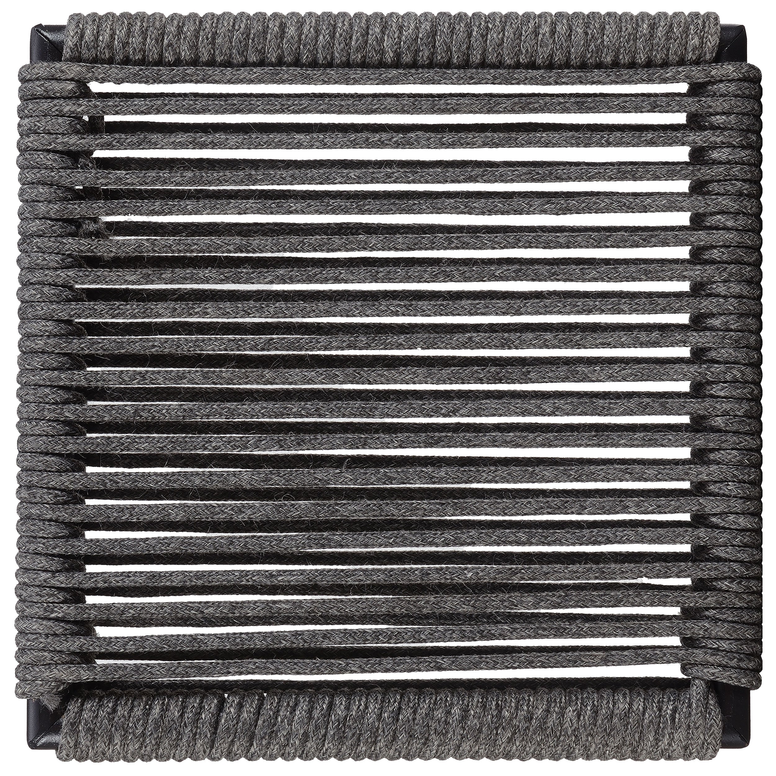 Jerome Woven Rope Stackable Side Chair Charcoal (Set of 2) — view 10
