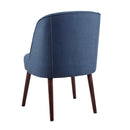 Bexley - Rounded Back Dining Chair With Wraparound Back - Blue
