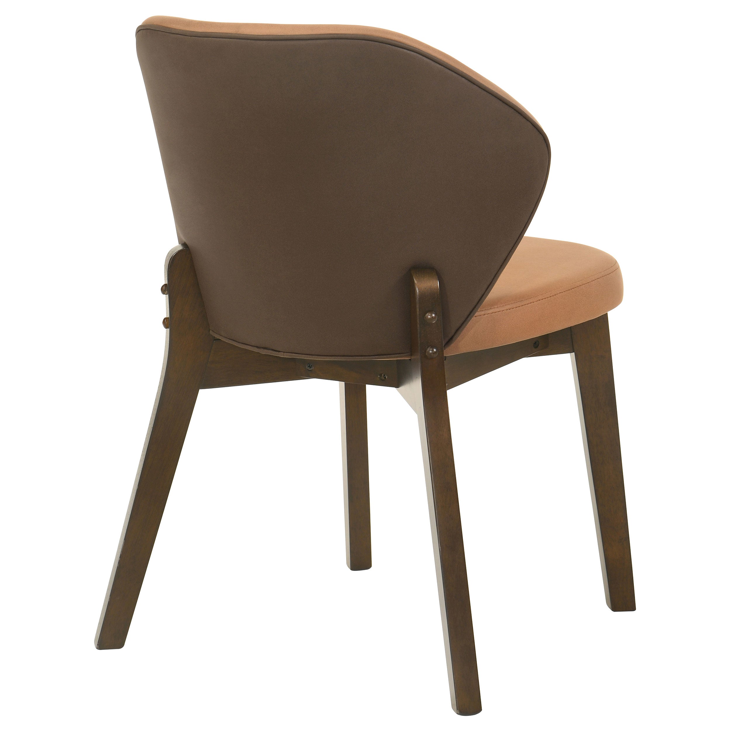 Randolph Dining Side Chair Butterscotch and Brown (Set of 2) — view 8