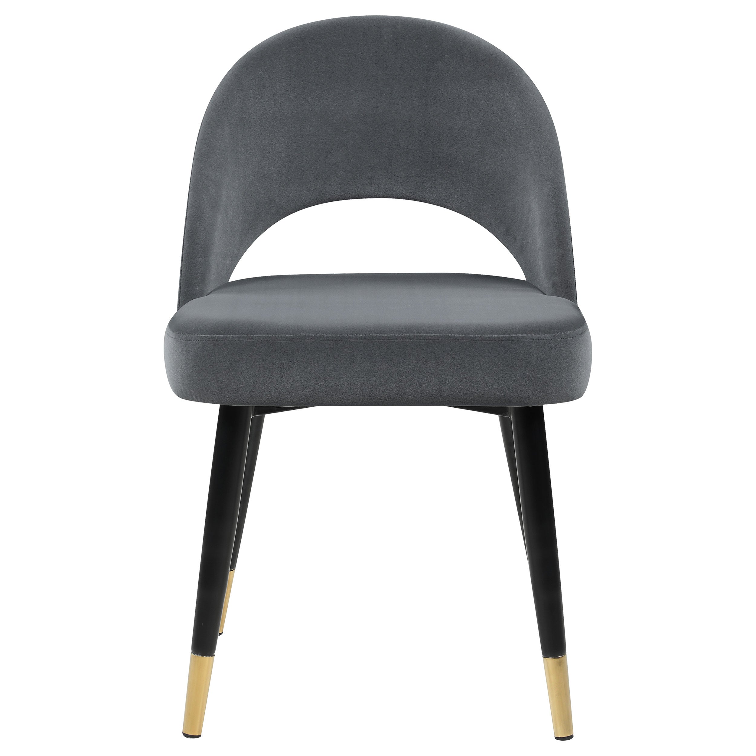 Lindsey Upholstered Dining Side Chair Grey (Set of 2) — view 4