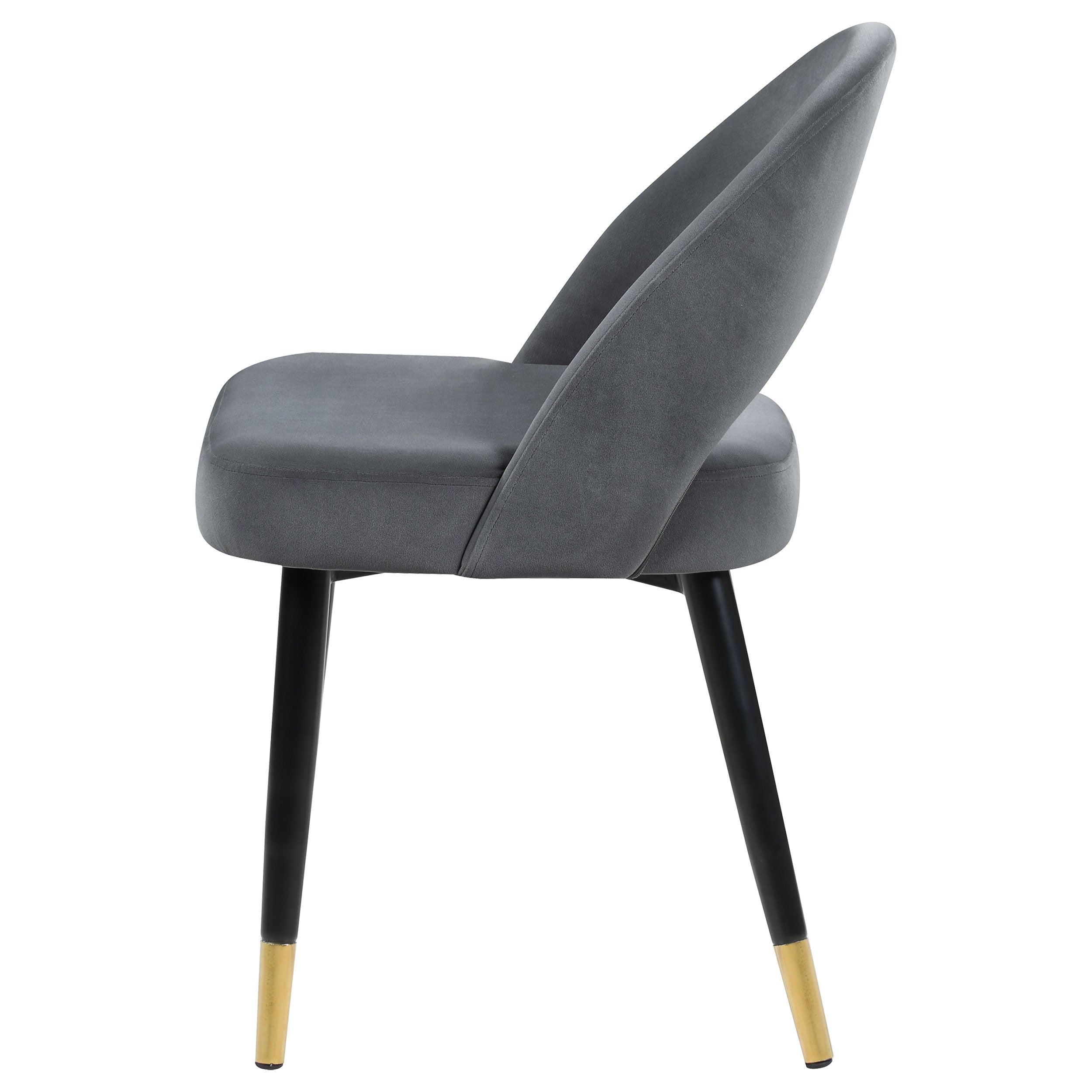 Lindsey Upholstered Dining Side Chair Grey (Set of 2) — view 6