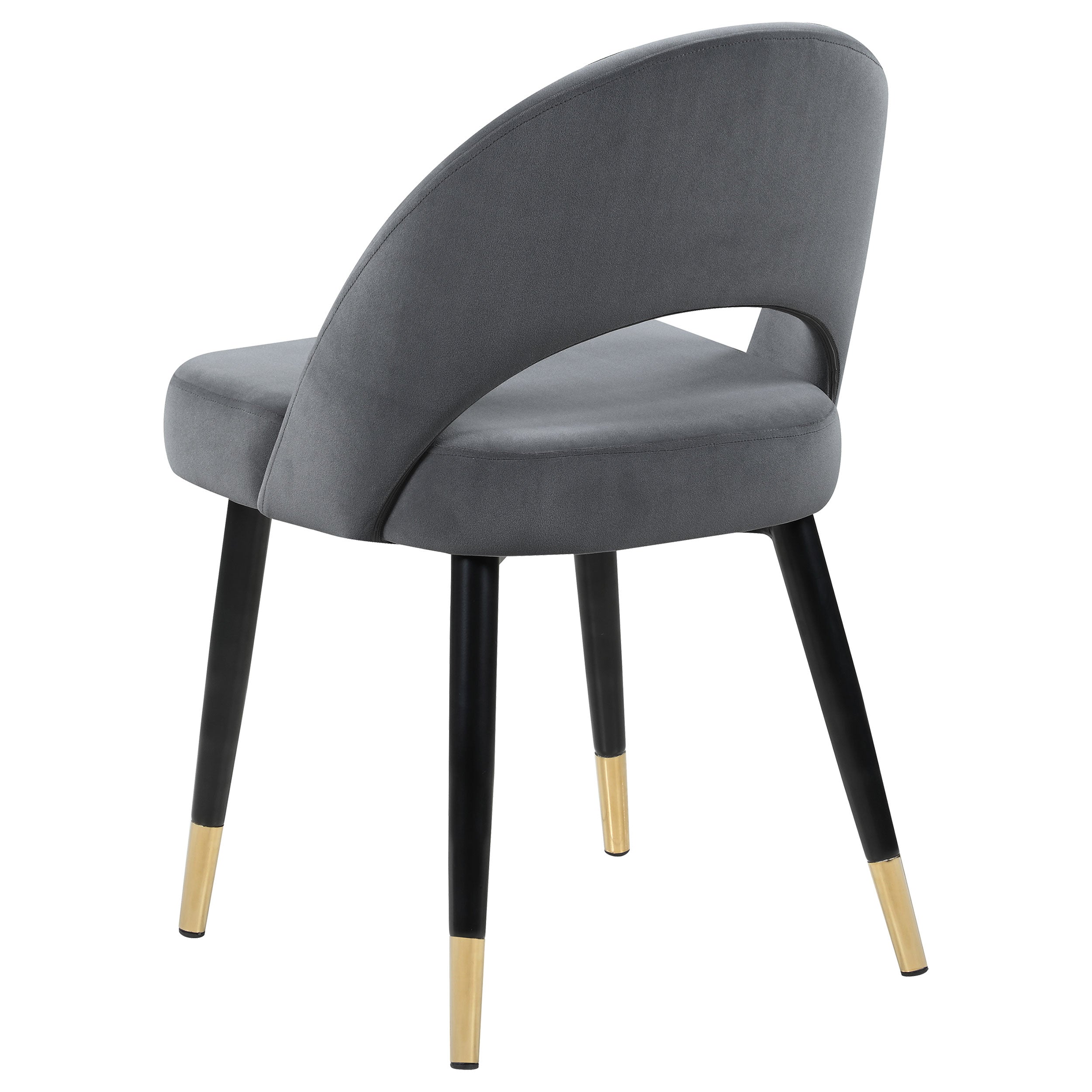 Lindsey Upholstered Dining Side Chair Grey (Set of 2) — view 7
