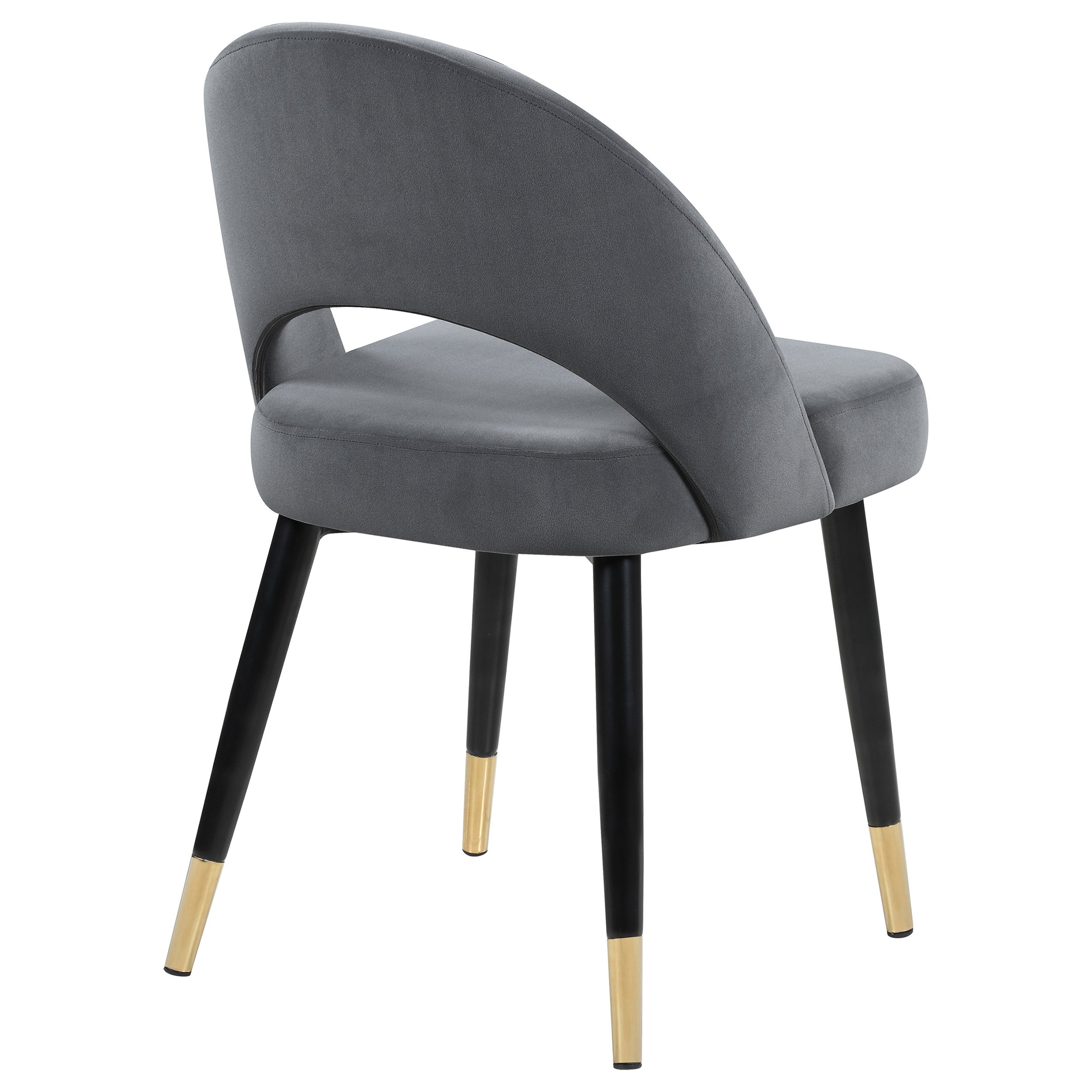 Lindsey Upholstered Dining Side Chair Grey (Set of 2) — view 9