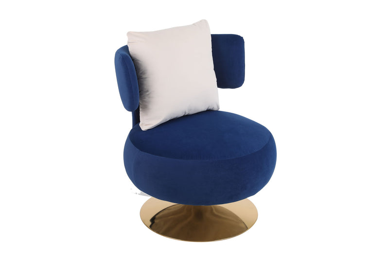 Swivel Accent Chair Armchair, Round Barrel Chair For Living Room Bedroom